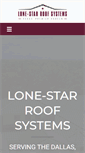 Mobile Screenshot of lonestarroofsystemsllc.com